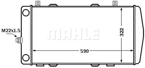 воден радиатор MAHLE CR 1513 000S