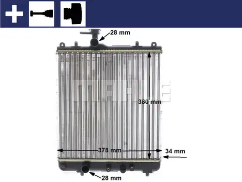 воден радиатор MAHLE CR 1514 000S