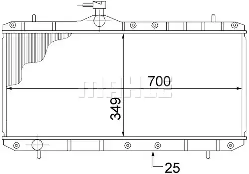 воден радиатор MAHLE CR 1516 000S