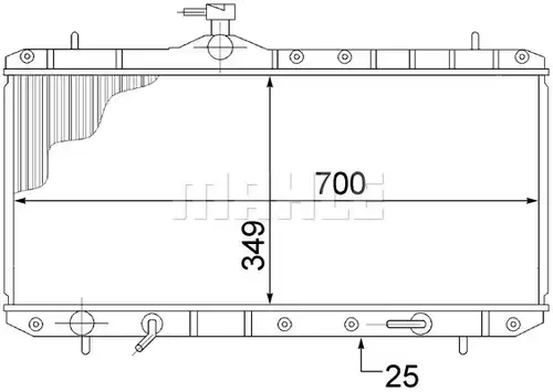 воден радиатор MAHLE CR 1517 000S