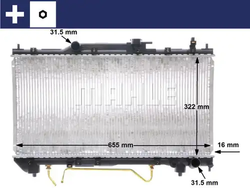 воден радиатор MAHLE CR 1519 000S