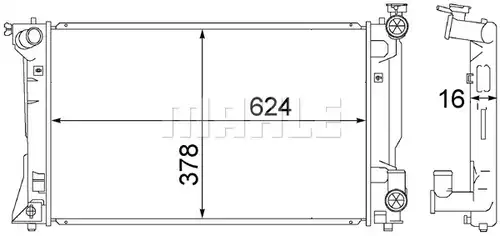 воден радиатор MAHLE CR 1529 000S