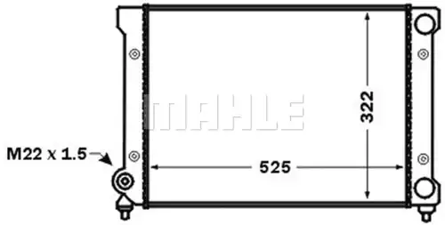 воден радиатор MAHLE CR 1532 000S