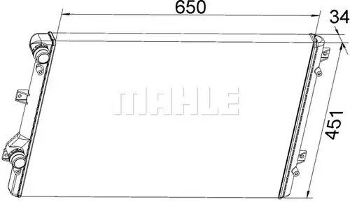 воден радиатор MAHLE CR 1538 000S