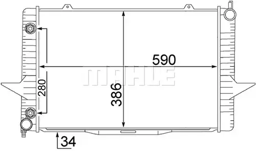 воден радиатор MAHLE CR 1544 000S
