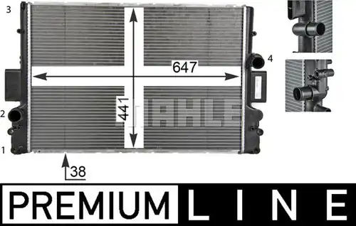 воден радиатор MAHLE CR 1551 000P