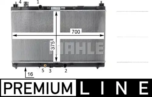воден радиатор MAHLE CR 1589 000P