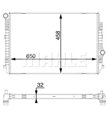 воден радиатор MAHLE CR 1593 000S