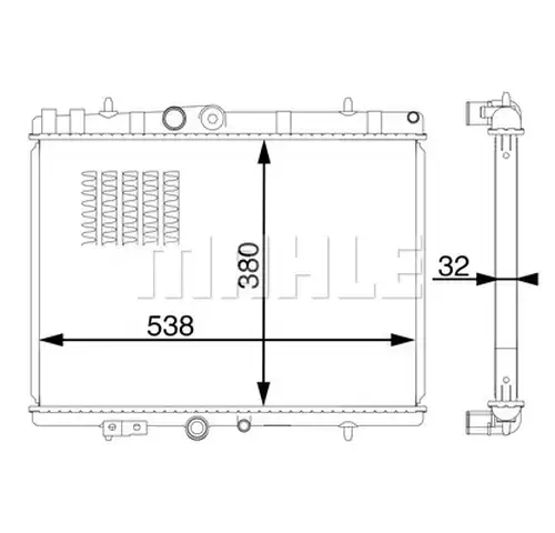 воден радиатор MAHLE CR 1599 000S