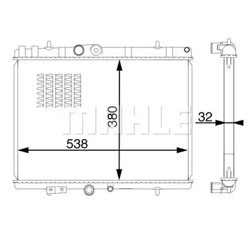 воден радиатор MAHLE CR 1600 000S