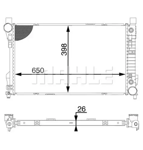 воден радиатор MAHLE CR 1604 000S