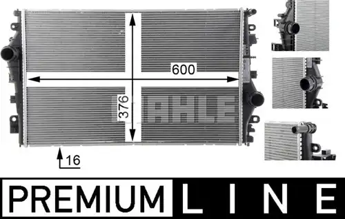 воден радиатор MAHLE CR 1658 000P