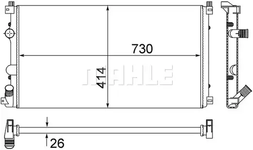 воден радиатор MAHLE CR 1683 000S