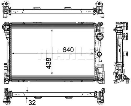 воден радиатор MAHLE CR 1684 000P