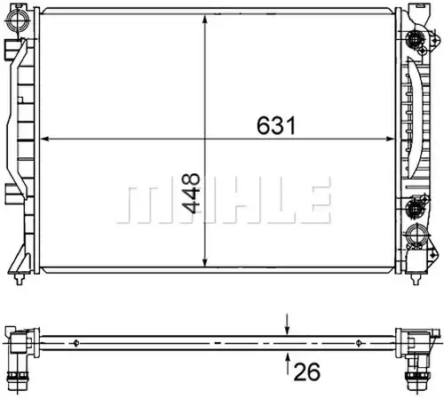 воден радиатор MAHLE CR 1686 000S