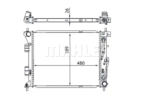 воден радиатор MAHLE CR 1694 000S