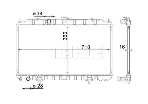 воден радиатор MAHLE CR 1702 000S