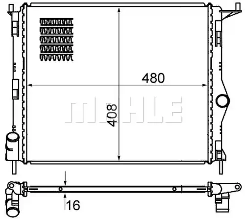 воден радиатор MAHLE CR 1765 000S