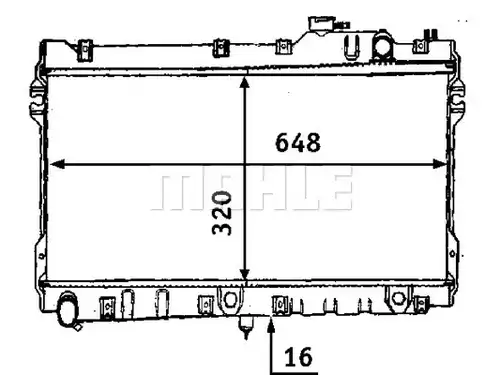 воден радиатор MAHLE CR 185 000S