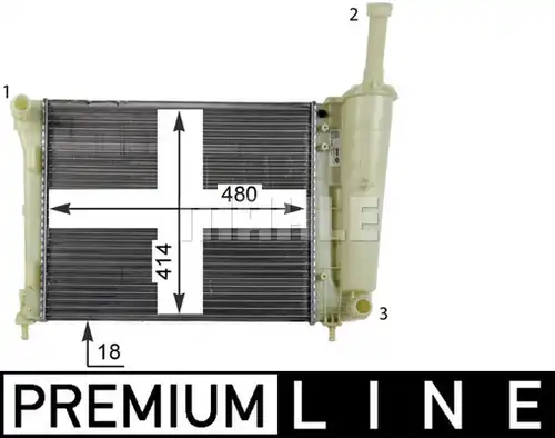 воден радиатор MAHLE CR 1859 000P