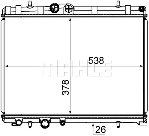 воден радиатор MAHLE CR 1863 000S
