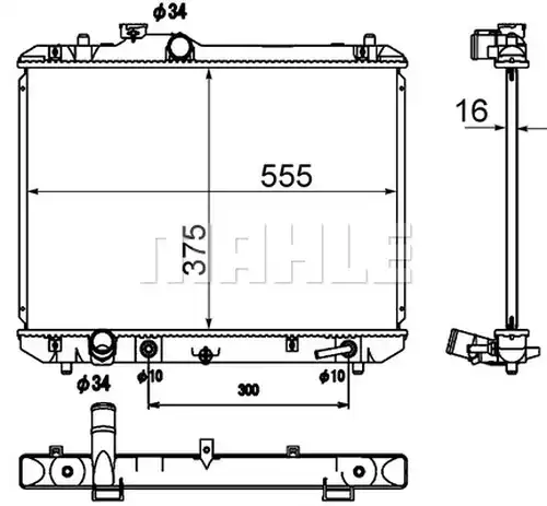 воден радиатор MAHLE CR 1870 000S