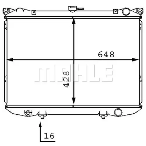 воден радиатор MAHLE CR 187 000S