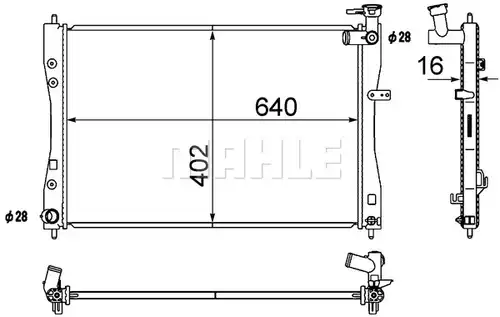 воден радиатор MAHLE CR 1879 000S
