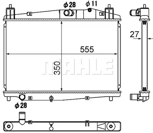 воден радиатор MAHLE CR 1887 000S