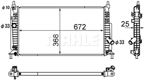 воден радиатор MAHLE CR 1888 000S