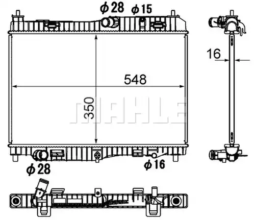 воден радиатор MAHLE CR 1896 000S