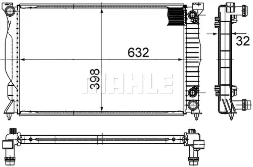 воден радиатор MAHLE CR 1898 000S