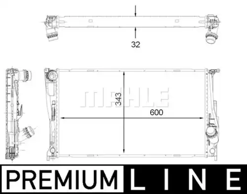 воден радиатор MAHLE CR 1923 000P