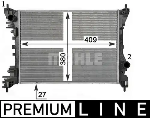 воден радиатор MAHLE CR 1985 000P