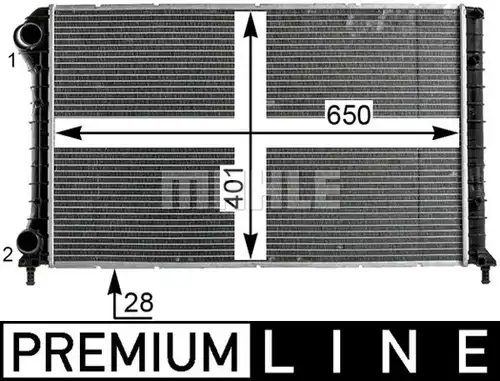 воден радиатор MAHLE CR 1990 000P