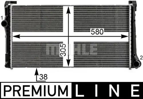 воден радиатор MAHLE CR 1995 000P