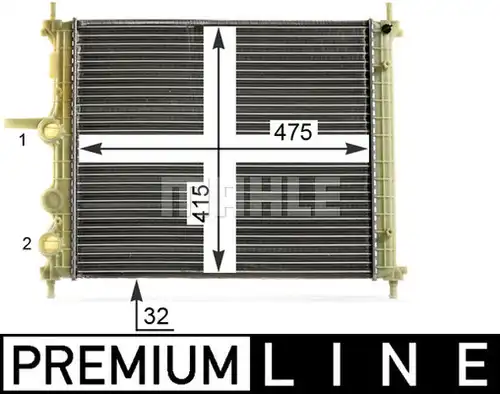 воден радиатор MAHLE CR 1998 000P