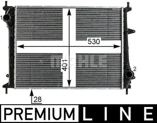 воден радиатор MAHLE CR 1999 000P