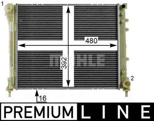 воден радиатор MAHLE CR 2004 000P