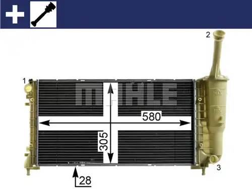 воден радиатор MAHLE CR 2010 000S