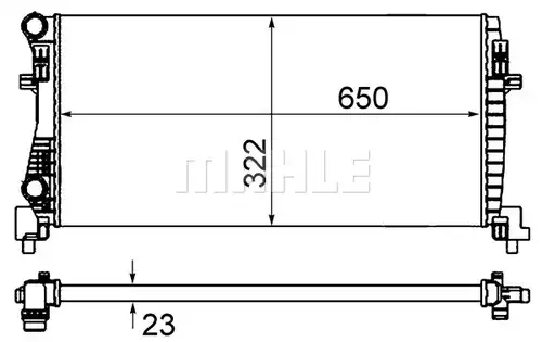 воден радиатор MAHLE CR 2057 000S
