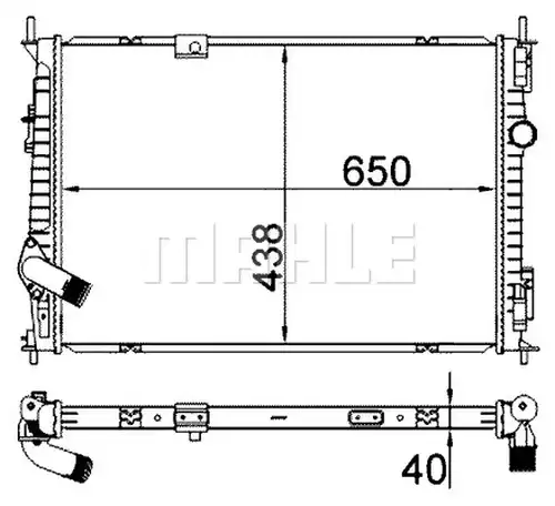 воден радиатор MAHLE CR 2058 000S