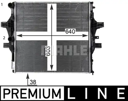 воден радиатор MAHLE CR 2088 000P