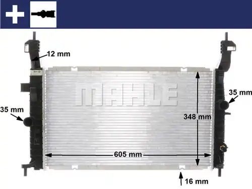 воден радиатор MAHLE CR 2120 000S