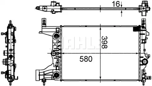 воден радиатор MAHLE CR 2122 000S