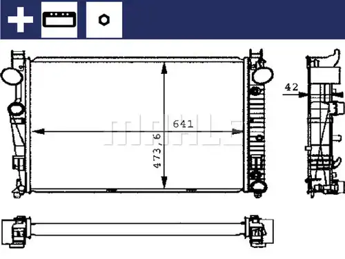 воден радиатор MAHLE CR 226 000S