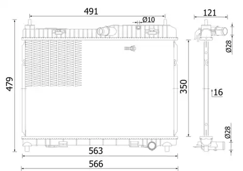 воден радиатор MAHLE CR 2427 000S