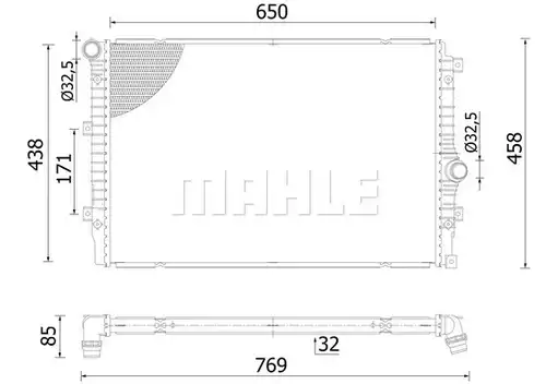 воден радиатор MAHLE CR 2428 000S