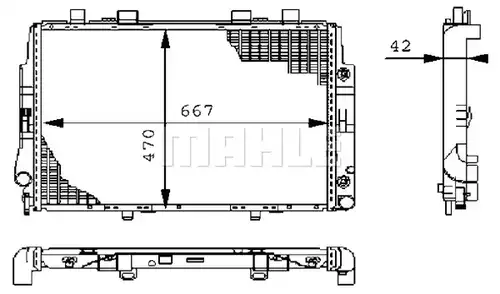 воден радиатор MAHLE CR 247 000S