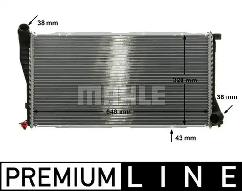 воден радиатор MAHLE CR 288 000P